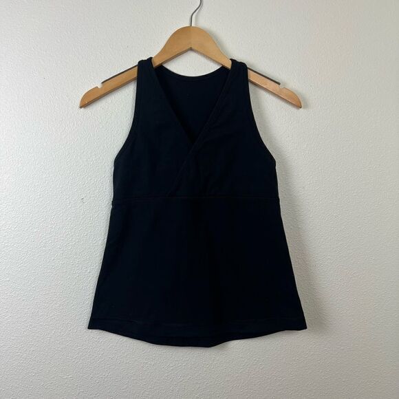 Lululemon Womens Black V Neck Sleeveless Racerback Pullover Tank Top - Picture 1 of 5